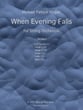 When Evening Falls Orchestra sheet music cover